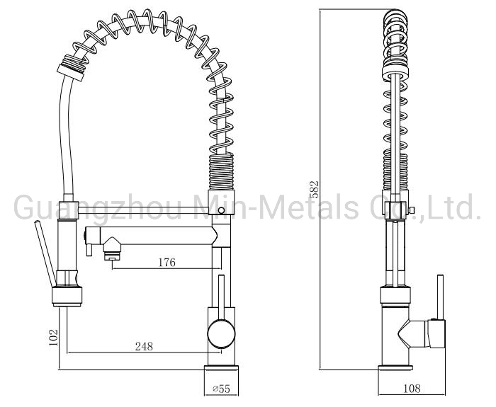 Sanitary Ware Spring Sink Mixer Pull out 3 Way Drinking Water Kitchen Faucet